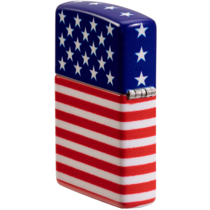 Zippo Lighter: Stars and Stripes Flag Design 540 Color Finish | 48700
