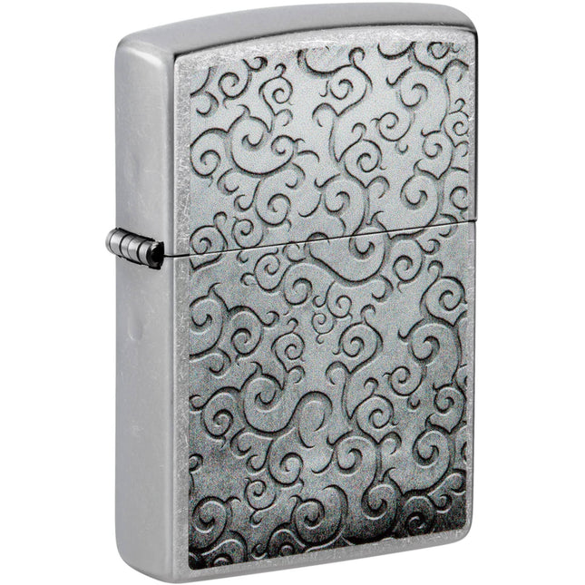 Zippo Lighter: Network of Vines Twists and Swirls Design | 48726