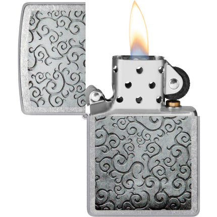 Zippo Lighter: Network of Vines Twists and Swirls Design | 48726