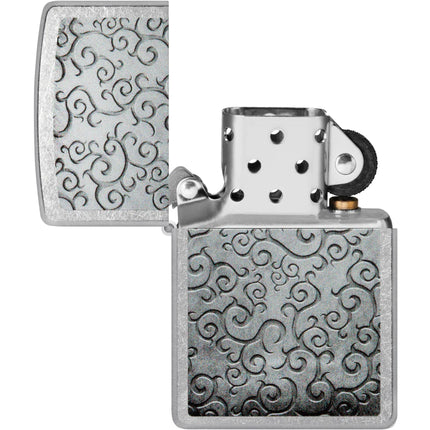 Zippo Lighter: Network of Vines Twists and Swirls Design | 48726