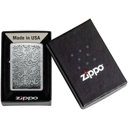 Zippo Lighter: Network of Vines Twists and Swirls Design | 48726