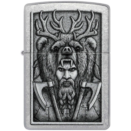 Zippo Lighter: Barbarian Design Street Chrome | 48731