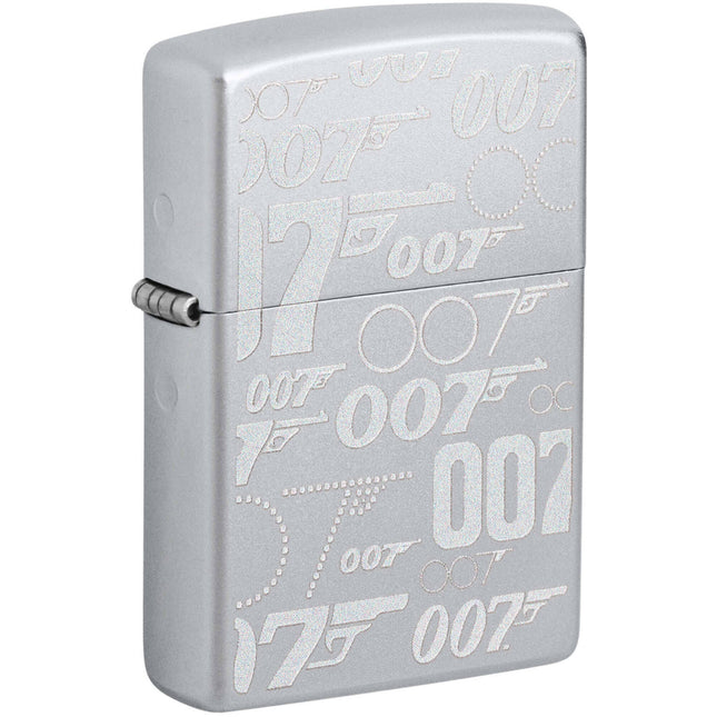 Zippo Lighter: James Bond 007 Design Satin Chrome | 48735