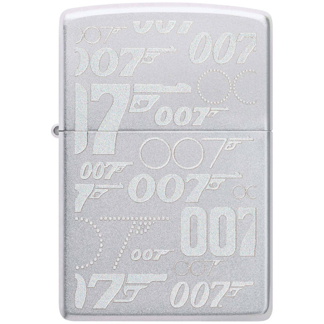 Zippo Lighter: James Bond 007 Design Satin Chrome | 48735