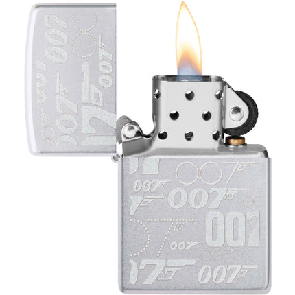 Zippo Lighter: James Bond 007 Design Satin Chrome | 48735