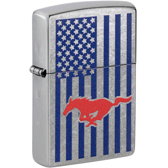 Zippo Lighter: Ford Logo Design with Mustang Icon | 48754