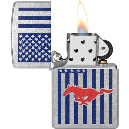 Zippo Lighter: Ford Logo Design with Mustang Icon | 48754