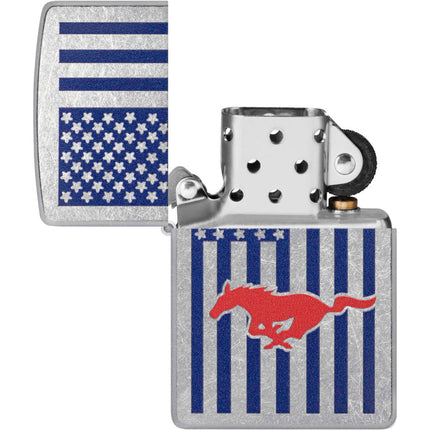 Zippo Lighter: Ford Logo Design with Mustang Icon | 48754
