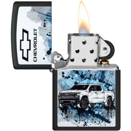 Zippo Lighter: Color Image Chevrolet Logo Design | 48756