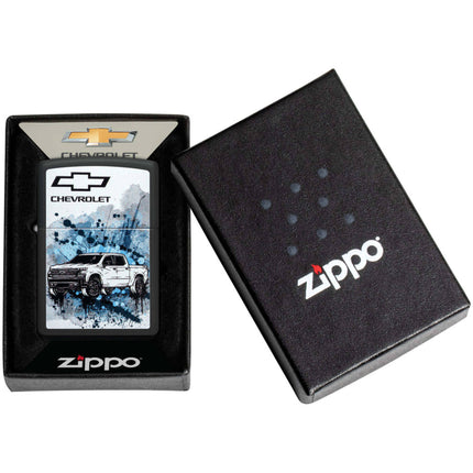 Zippo Lighter: Color Image Chevrolet Logo Design | 48756