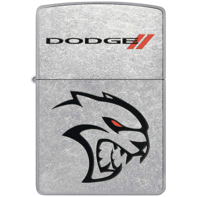 Zippo Lighter: Dodge Logo Design Street Chrome | 48760
