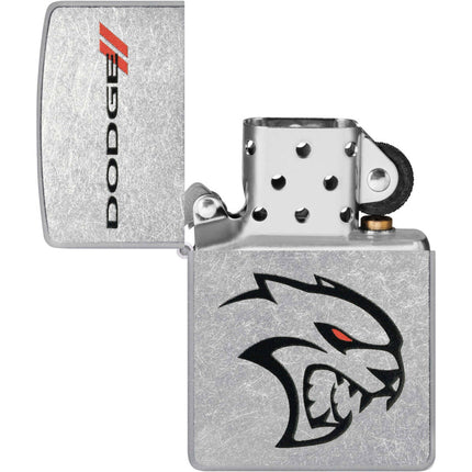 Zippo Lighter: Dodge Logo Design Street Chrome | 48760