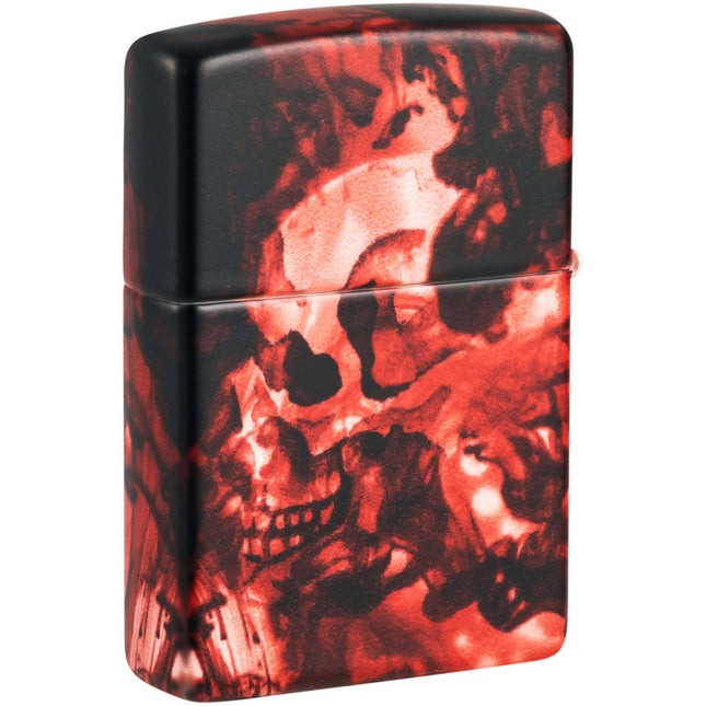 Zippo Lighter: Spooky Skulls Design 540 Color | 48772
