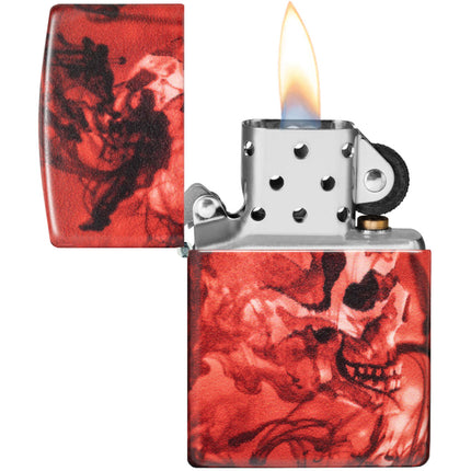 Zippo Lighter: Spooky Skulls Design 540 Color | 48772