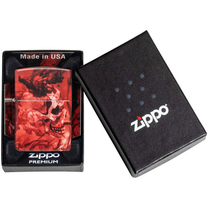 Zippo Lighter: Spooky Skulls Design 540 Color | 48772