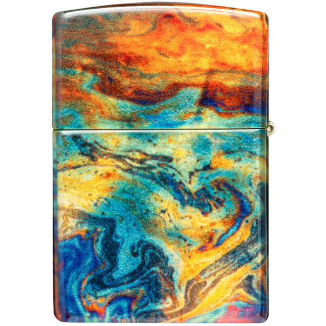 Zippo Lighter - Colorful Design Metal Construction Refillable and Windproof | 48778