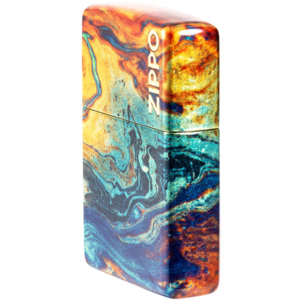 Zippo Lighter - Colorful Design Metal Construction Refillable and Windproof | 48778