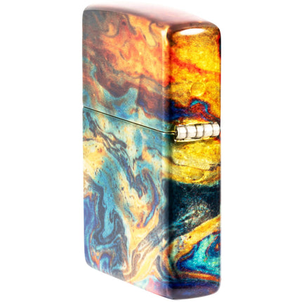 Zippo Lighter - Colorful Design Metal Construction Refillable and Windproof | 48778