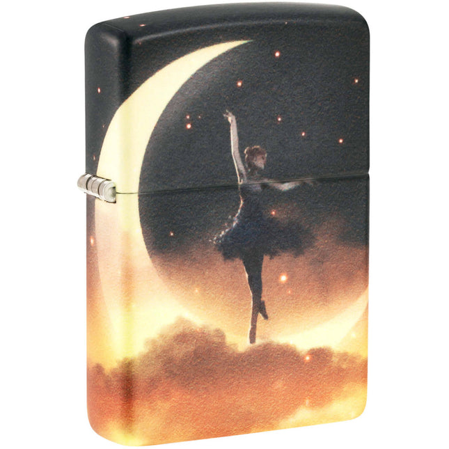 Zippo Lighter: Mythological Design Ballerina Moon 540 Color Glow-in-the-Dark | 48781