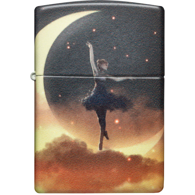 Zippo Lighter: Mythological Design Ballerina Moon 540 Color Glow-in-the-Dark | 48781