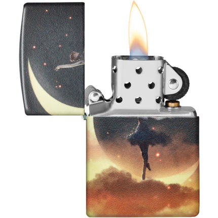Zippo Lighter: Mythological Design Ballerina Moon 540 Color Glow-in-the-Dark | 48781