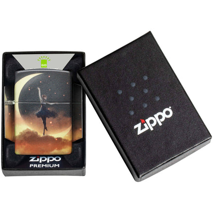 Zippo Lighter: Mythological Design Ballerina Moon 540 Color Glow-in-the-Dark | 48781