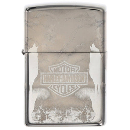 Zippo Lighter: Harley-Davidson® Howling Wolves Design | 48799
