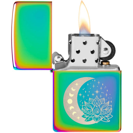 Zippo Lighter - Spiritual Design Metal Construction Refillable and Windproof | 48910