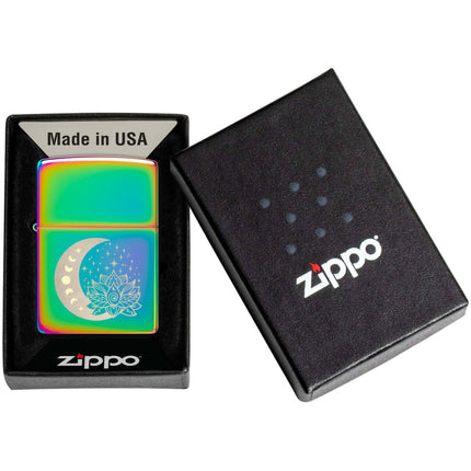 Zippo Lighter - Spiritual Design Metal Construction Refillable and Windproof | 48910