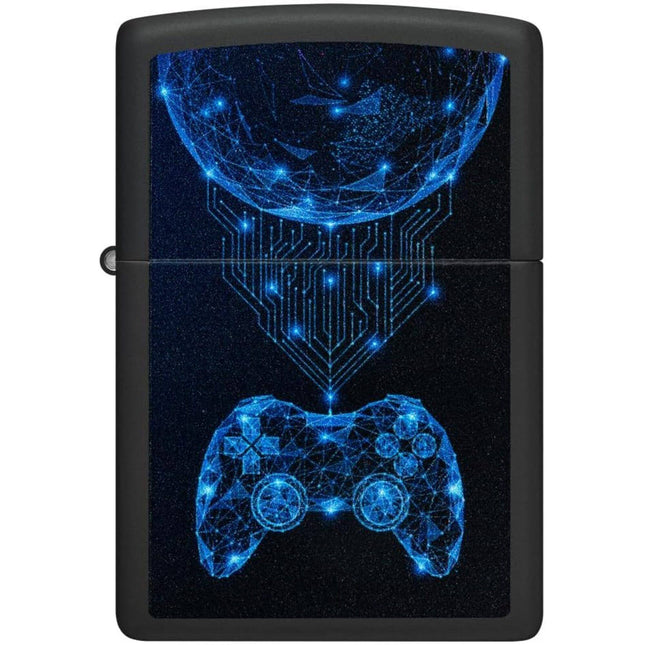 Zippo Lighter: Gaming Design Black Matte | 48912