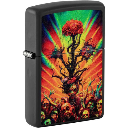 Zippo Lighter: Mushrooms Design Iridescent | 48929