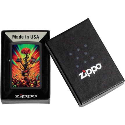 Zippo Lighter: Mushrooms Design Iridescent | 48929