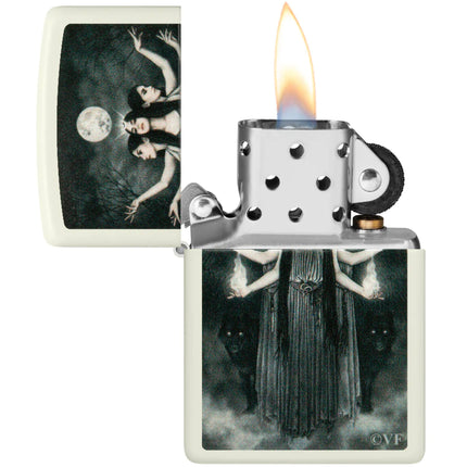 Zippo Lighter: Victoria Frances Goddess Hecate Design Glow-in-the-Dark | 48950