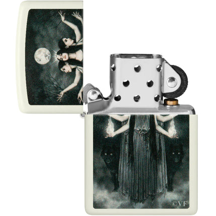 Zippo Lighter: Victoria Frances Goddess Hecate Design Glow-in-the-Dark | 48950