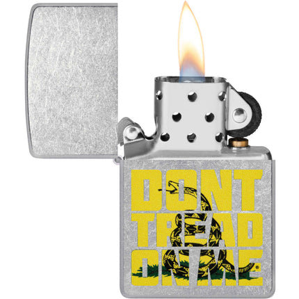 Zippo Lighter: Don't Tread on Me Street Chrome | 48952