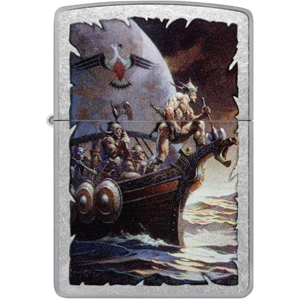 Zippo Lighter: Frank Frazetta Kane on the Golden Sea Street Chrome | 48953