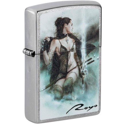 Zippo Lighter: Luis Royo Fierce Woman Warrior Street Chrome | 48962