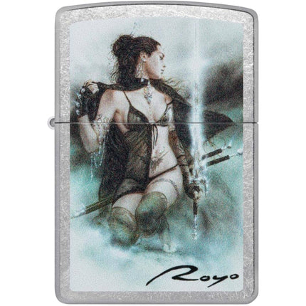 Zippo Lighter: Luis Royo Fierce Woman Warrior Street Chrome | 48962