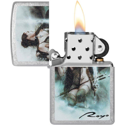 Zippo Lighter: Luis Royo Fierce Woman Warrior Street Chrome | 48962