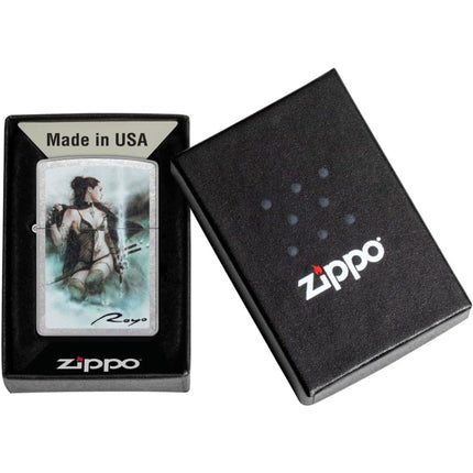 Zippo Lighter: Luis Royo Fierce Woman Warrior Street Chrome | 48962