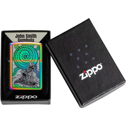 Zippo Lighter: John Smith Gumbula Bird and Sea Turtle Design | 48964