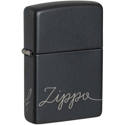 Zippo Lighter: Cursive Zippo Design | 48979