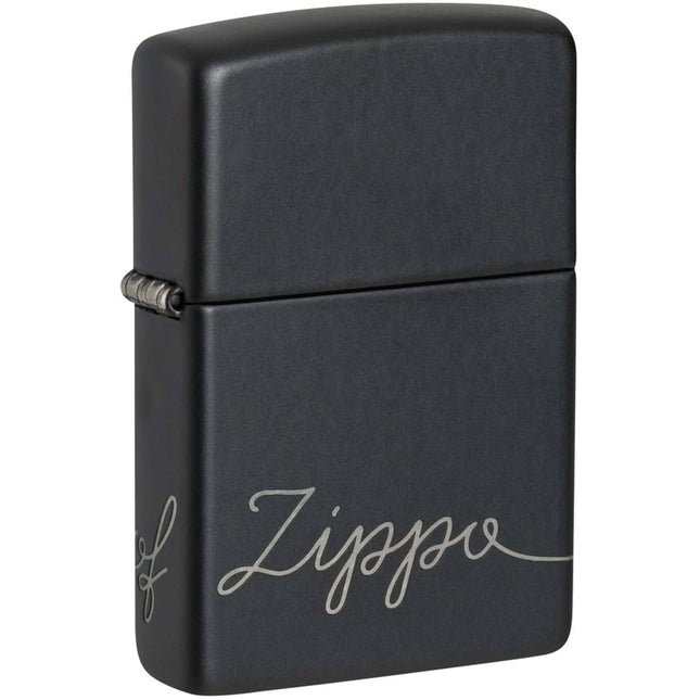 Zippo Lighter: Cursive Zippo Design | 48979