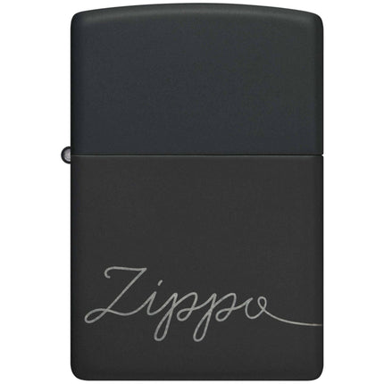 Zippo Lighter: Cursive Zippo Design | 48979