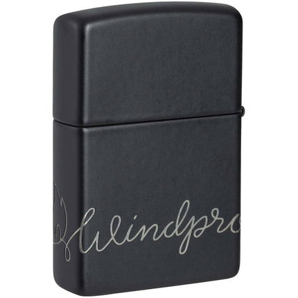 Zippo Lighter: Cursive Zippo Design | 48979