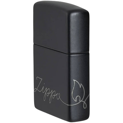 Zippo Lighter: Cursive Zippo Design | 48979