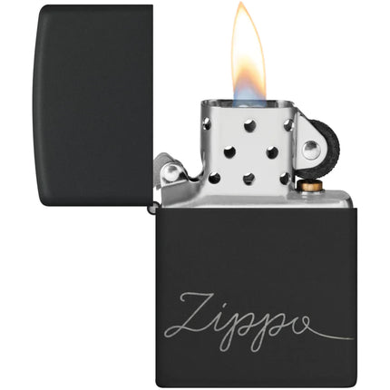 Zippo Lighter: Cursive Zippo Design | 48979