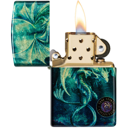 Zippo Lighter: Anne Stokes Sea Dragon 540 Color | 48986