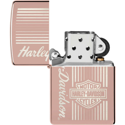 Zippo Lighter: Harley-Davidson® High Polish Rose Gold | 48992