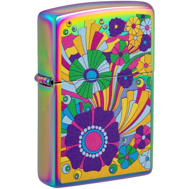 Zippo Lighter: Vintage Flowers Design Multi Color | 48997